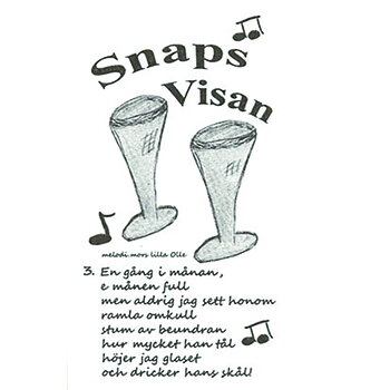 Snapsvisan vit Towelservett, 20 servetter/fp
