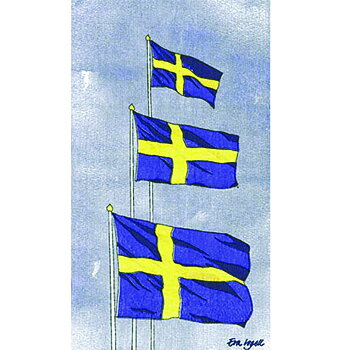Svenska Flaggan Towelservett, 20 servetter/fp
