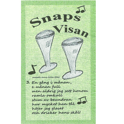 Snapsvisan lime, 20 servetter/fp