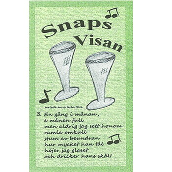 Snapsvisan lime, 20 servetter/fp