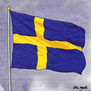 Svenska Flaggan  Kaffeservett, 20 servetter/fp