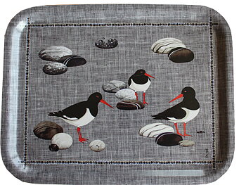Strandskata bricka liten 20 x 27 cm