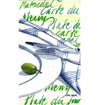 Meny lime Towelservett, 20 servetter/fp