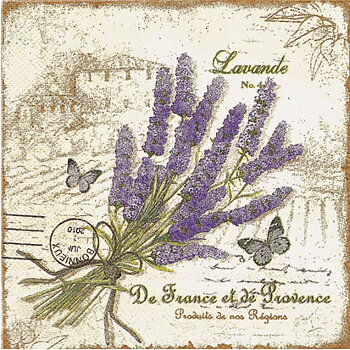 Lavendel Provencal Lunchservett, 20 servetter/fp