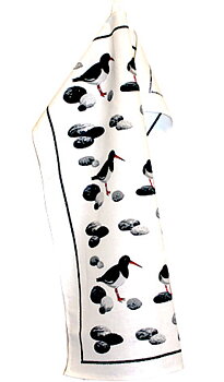 Strandskata kökshanduk, halvlinne  47 x 65 cm