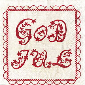 God Jul Brodyr offwhite Kaffe servett, 20 servetter/fp