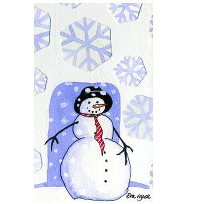 Braständstickor Snögubbe 