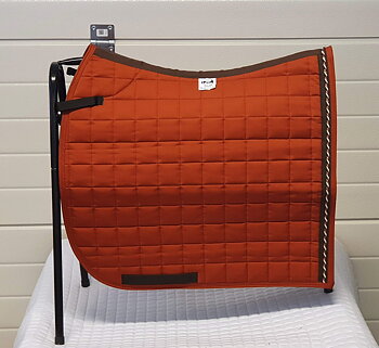 Dressyrschabrak Mörkrost 17" D6, brun/koppar