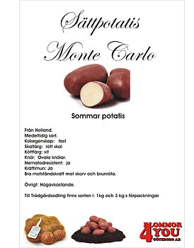 Sättpotatis Monte Carlo  3 Kilo