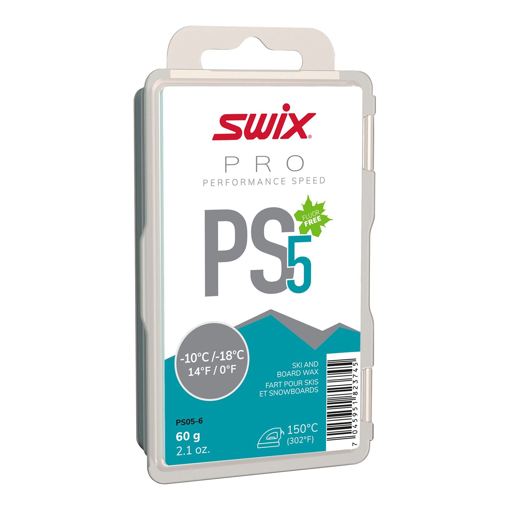Swix Ps5 Turquoise, -10°C/-18°C, 60g Skidvalla