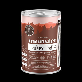 Monster Dog Puppy våtfoder, Beef 400g