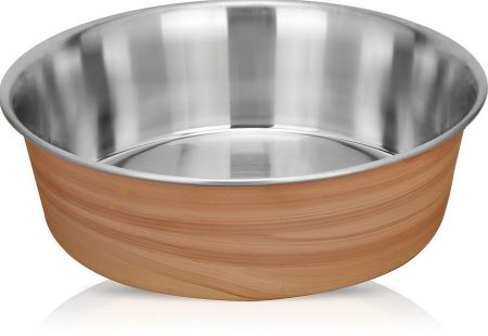 Matskål rostfri, Heavy Bowl Teak