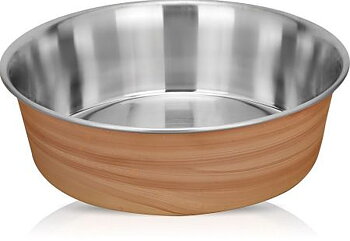 Matskål rostfri, Heavy Bowl Teak