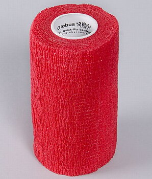 Bandage självhäftande, 7,5cm röd