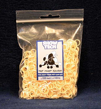 Gummisnodd i latex, små, Naturvit 1000-pack