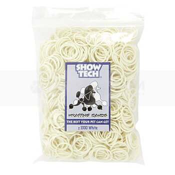 Gummisnodd i latex, stora, Vit 1000-pack