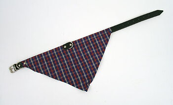 Halsband med scarf, Blå 55cm