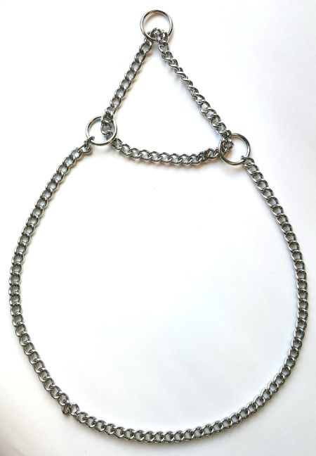 Halvstryp enkel kedja, Silver, 2,5 mm