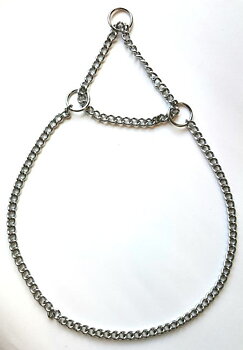 Halvstryp enkel kedja, Silver, 2,5 mm
