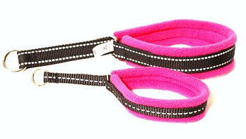 Nome halvstryp med cerise fleece