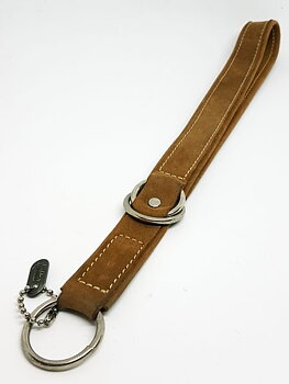 Halvstryp i läder, Ljusbrun, Hurtta, 60-70cm