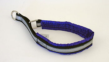 Nome halvstryp med reflex, Blå