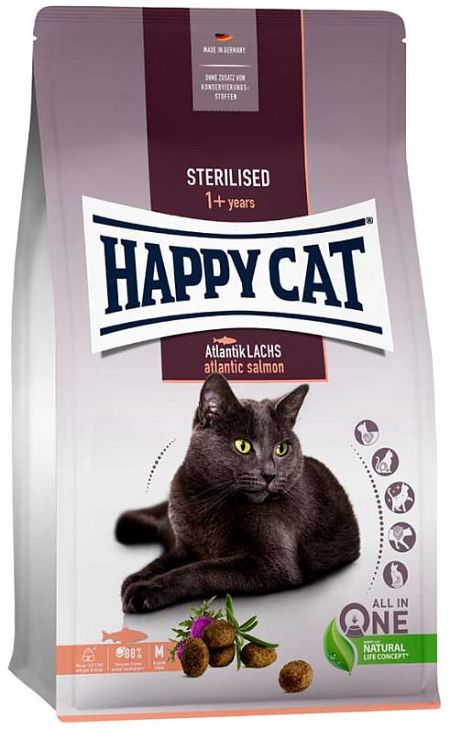 HappyCat Adult sterilised, lax, 4kg