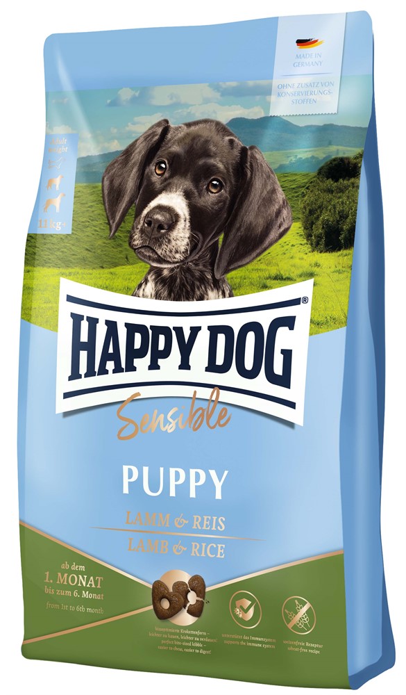 HappyDog Puppy lamb & rice, 4kg