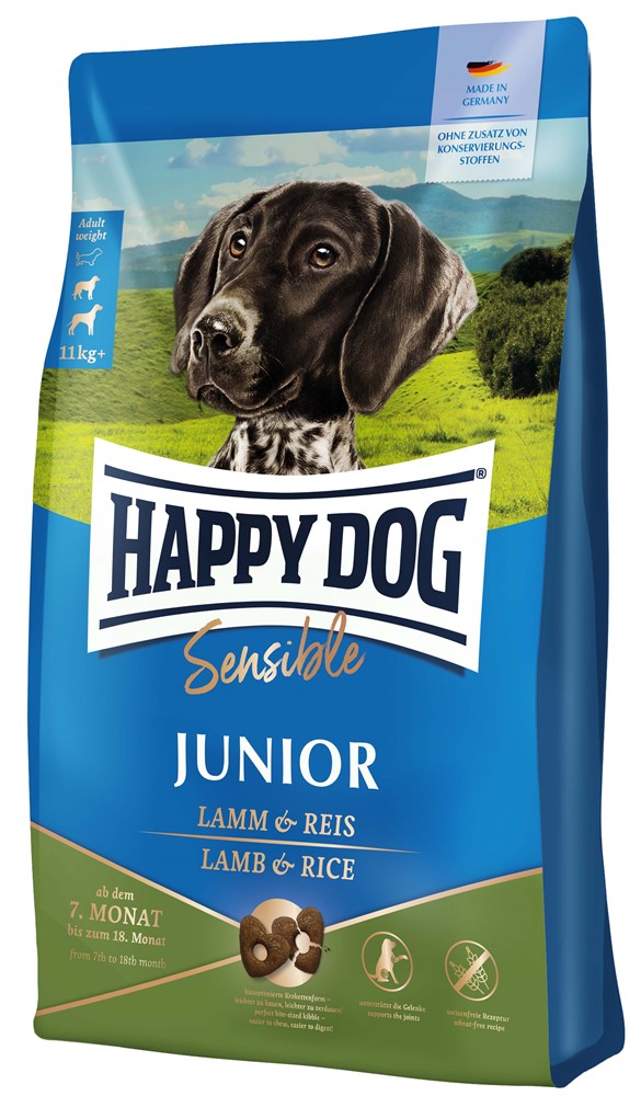 HappyDog Junior lamb & rice, 10kg