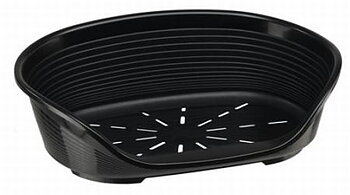 Plastbädd, oval svart, 70cm