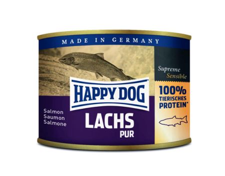 HappyDog våtfoder Norway, lax, 190g