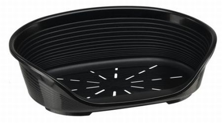 Plastbädd, oval svart, 80cm