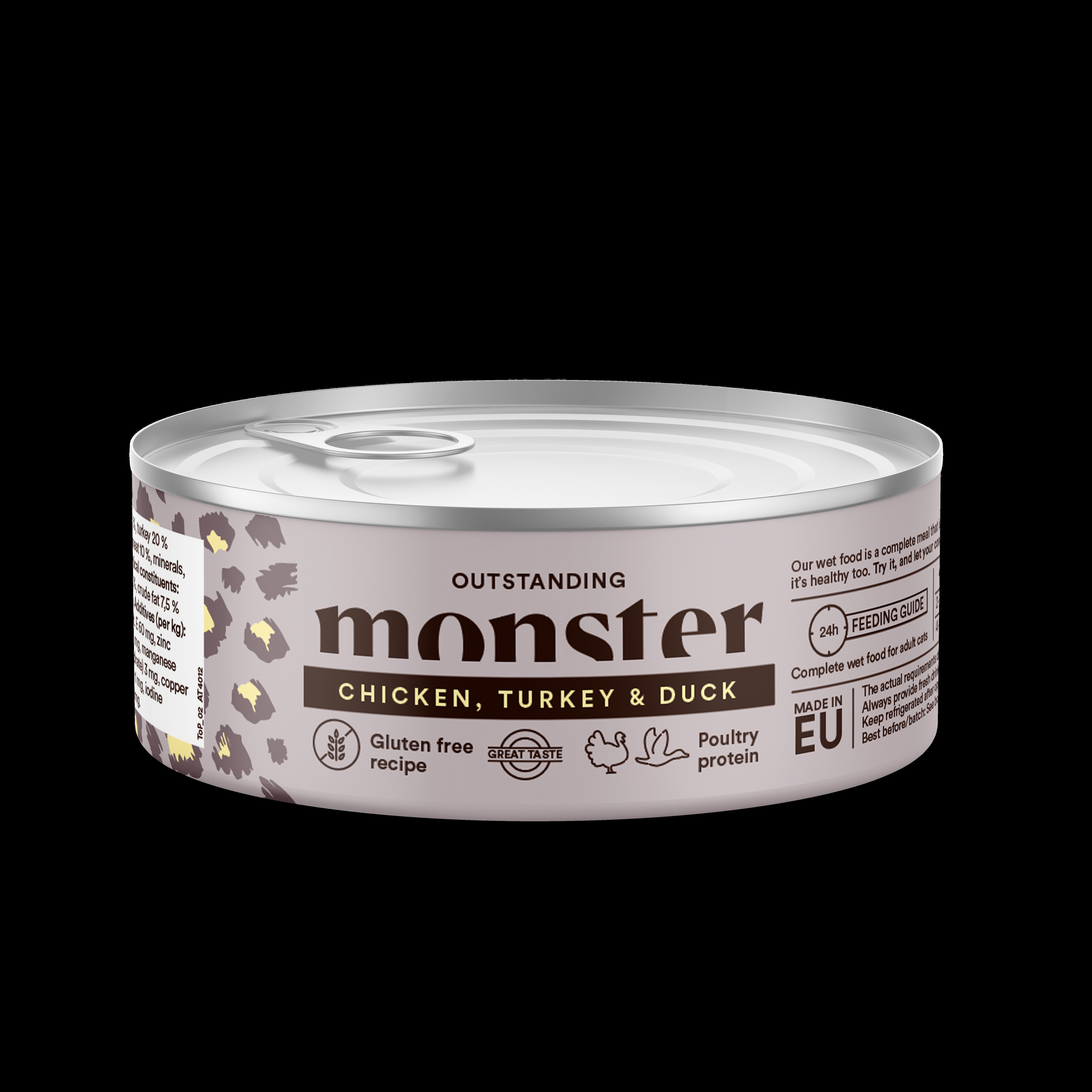 Monster Cat Adult Chicken/Turkey/Duck, våtfoder 100 g