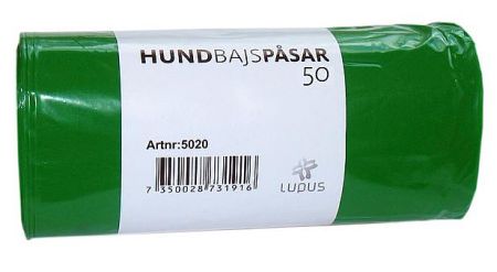 Hundbajspåsar grön (50pås)