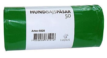 Hundbajspåsar grön (50pås)