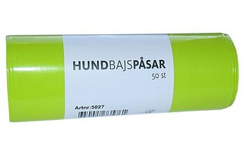 Hundbajspåsar lime (50 påsar)
