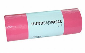 Hundbajspåsar Rosa  (50pås)