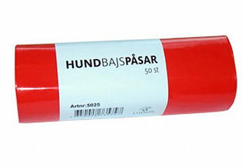 Hundbajspåsar Röda  (50pås)