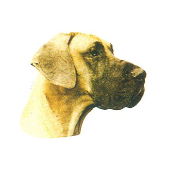 Hunddekal - Gr. danois gul okup. (huv)