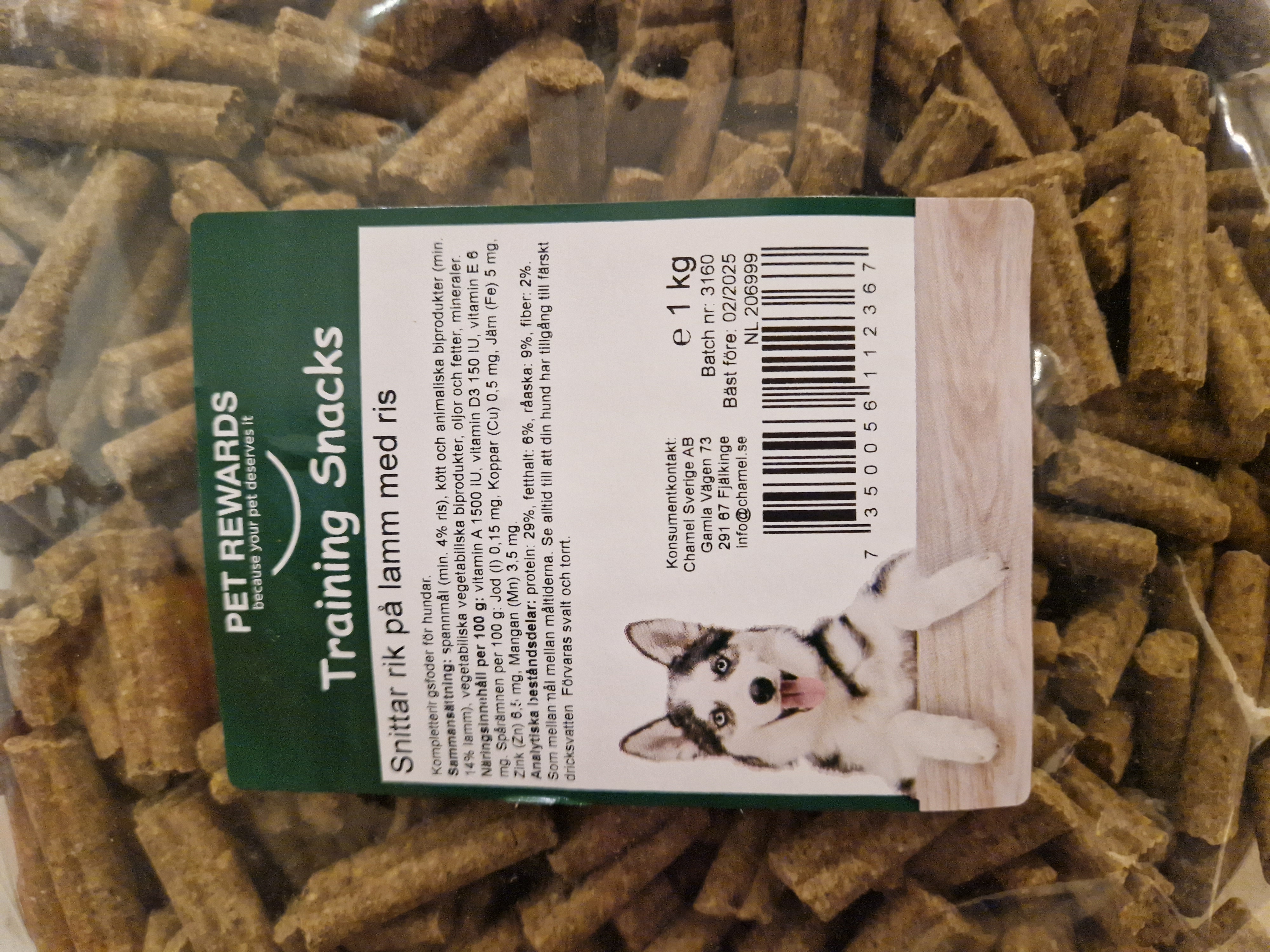 Lamm & rissnittar Pet awards, 200g