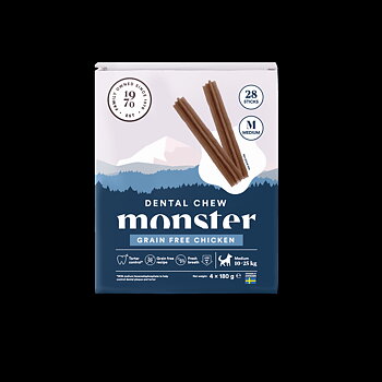 Monster Dog dental chew chicken, grain free, 28-pack
