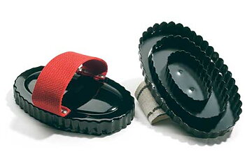 Ryktskrapa oval metall