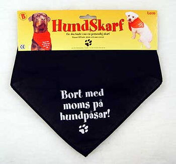 Scarf svart - Bort med moms på hundpåsar