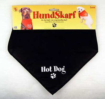 Scarf svart - Hot dog