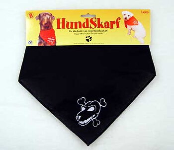 Scarf svart - Hundpirat (Skull dog)