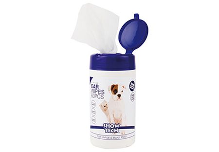 Show Tech ear wipes large, 60st