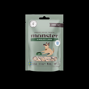 Monster Dog freeze dried treats, Lamb, 45g