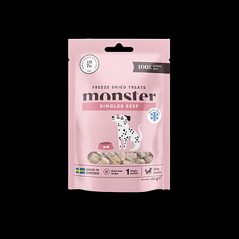 Monster Dog freeze dried treats, Beef, 45g