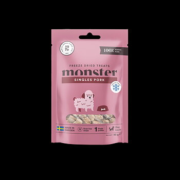Monster Dog freeze dried treats, Pork, 45g