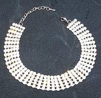 Strasshalsband 22cm